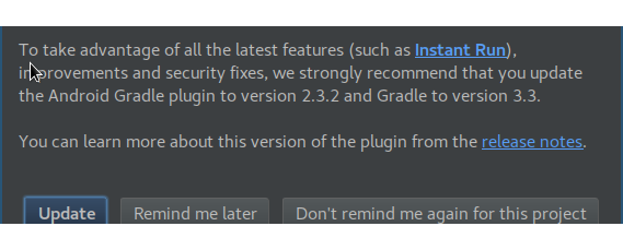 android gradle plugin update