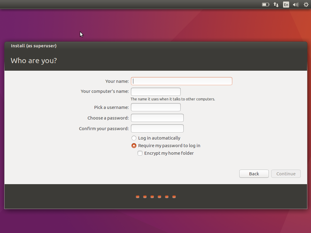 Ubuntu Login