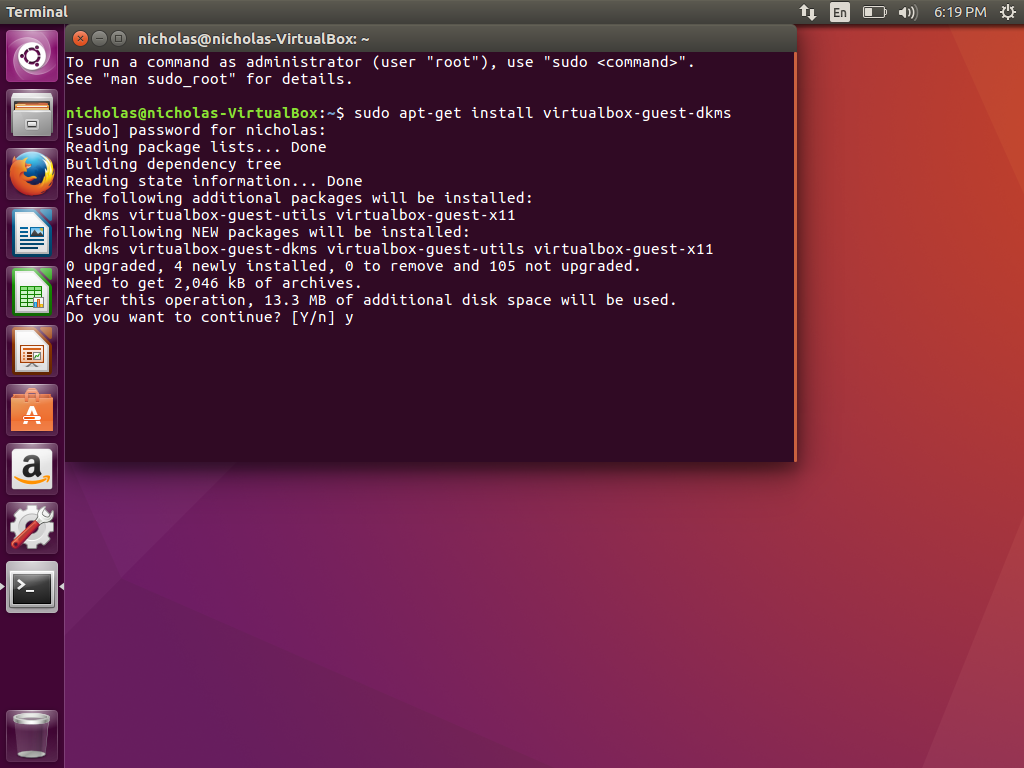 ubuntu for virtualbox