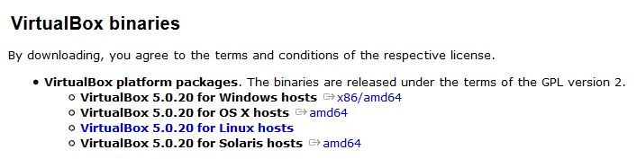 VirtualBox Download Page